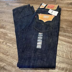 Levi's 501XX Original Fit Jeans Mens 29x34 Dark Wash Straight Leg Denim NEW